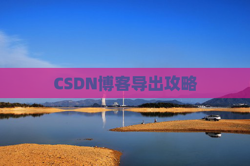 CSDN博客导出攻略